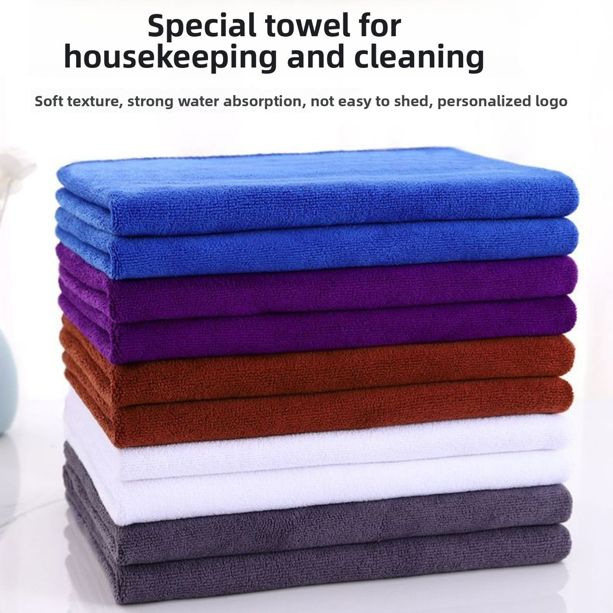 Thick Microfiber Cleaning Towels — 3-Pack