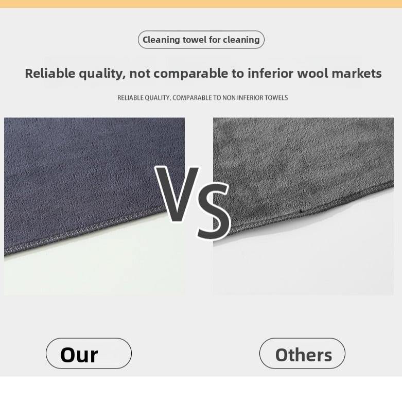 Thick Microfiber Cleaning Towels — 3-Pack