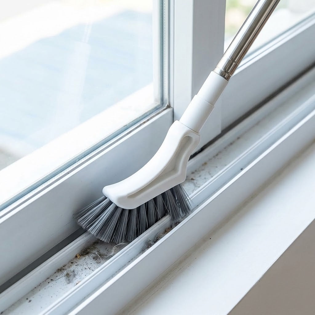 Cleaning a window track